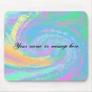 Colorful Pastel Design - Personalize Mouse Pad by Lynnes_creations at Zazzle