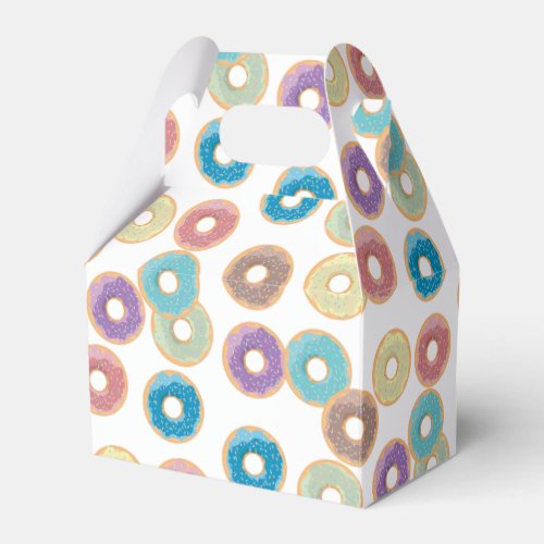 Colorful Pastel Donuts  Sprinkles Pattern Favor Boxes