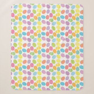 Colorful Pastel Dyed Decorated Easter Eggs Blanket