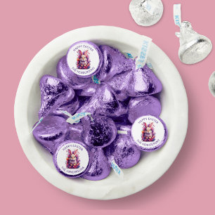 Colorful Pastel Easter Bunny & Watercolor Florals Hershey®'s Kisses®