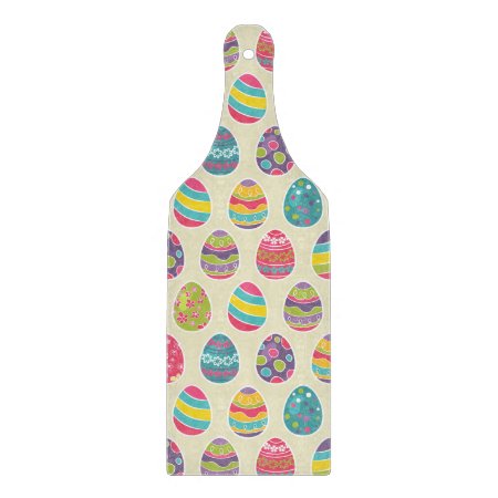Colorful Pastel Easter Eggs Cute Pattern Cutting Board