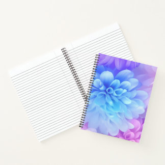Colorful Pastel Ethereal Flowers Notebook
