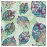 Colorful Pastel Fall Leaves Fabric