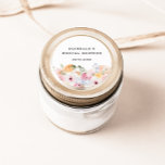 Colorful Pastel Floral Bridal Shower Classic Round Sticker<br><div class="desc">These beautiful floral bridal shower stickers are perfect for celebrating the bride-to-be! The design features colorful soft pink,  peach,  orange and yellow pastel flowers and is sure to bring a cheerful,  springtime feel to the occasion.</div>