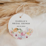 Colorful Pastel Floral Bridal Shower Favor Tags<br><div class="desc">These beautiful floral bridal shower favour tags are perfect for celebrating the bride-to-be! The design features colorful soft pink,  peach,  orange and yellow pastel flowers and is sure to bring a cheerful,  springtime feel to the occasion.</div>