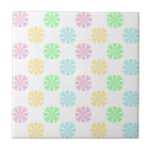 Colorful pastel flower pattern