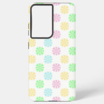 Colorful pastel flower pattern