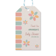 Colorful Pastel Flowers Baby Shower Party