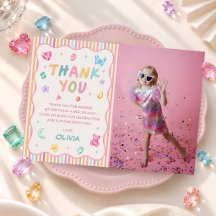 Colorful Pastel Gemstone Girl Birthday Party Photo