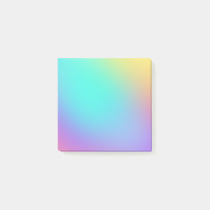 Colorful Pastel Gradient Post-it Notes