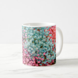 Colorful Pastel Gypsophila Baby Breath Flowers Pat Coffee Mug