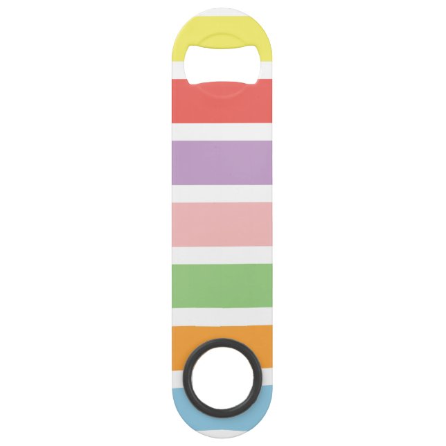 Colorful Pastel Hues Bar Key (Front)