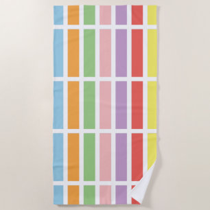 Colorful Pastel Hues Beach Towel