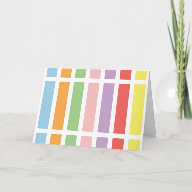 Colorful Pastel Hues Card (Front)