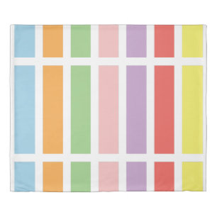 Colorful Pastel Hues Duvet Cover