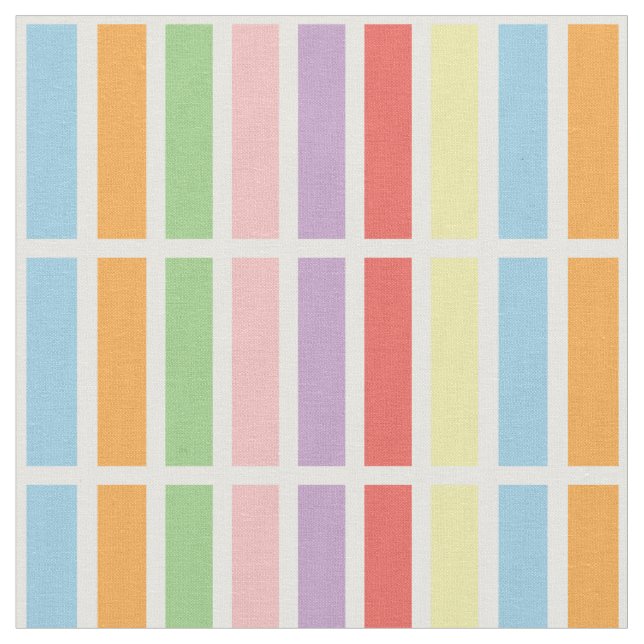 Colorful Pastel Hues Fabric (Close Up)