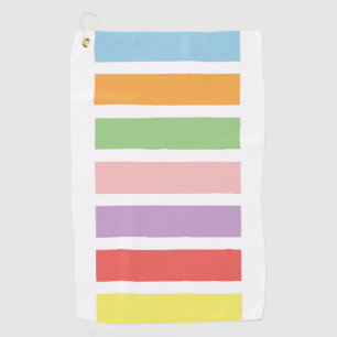 Colorful Pastel Hues Golf Towel