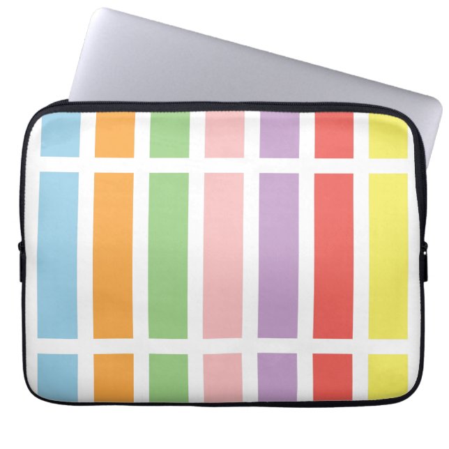 Colorful Pastel Hues Laptop Sleeve (Front)