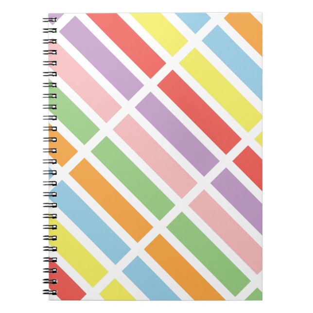 Colorful Pastel Hues Notebook (Front)