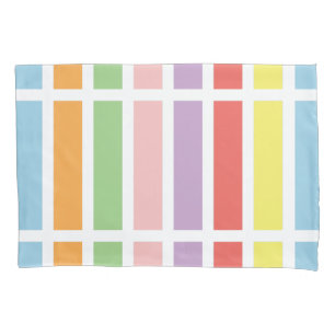 Colorful Pastel Hues Pillow Case