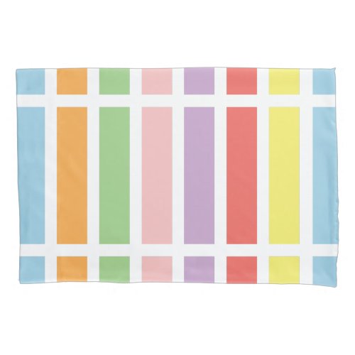 Colorful Pastel Hues Pillow Case