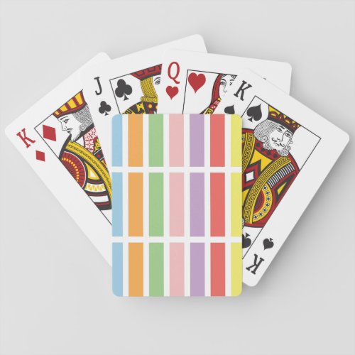 Colorful Pastel Hues Playing Cards