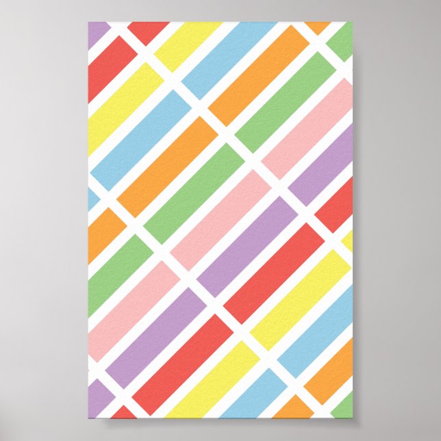 Colorful Pastel Hues Poster (Front)