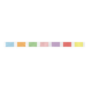 Colorful Pastel Hues Satin Ribbon