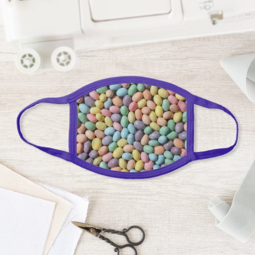 Colorful Pastel Jelly Beans Face Mask