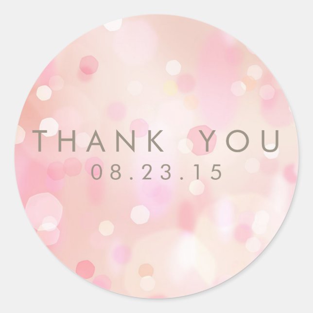 Colorful Pastel Lights Bokeh Custom Sticker II (Front)