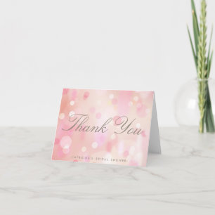 Colorful Pastel Lights Thank You Note Card