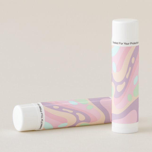 Colorful Pastel Lip Balm (Front)