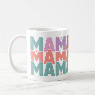 Colorful Pastel MAMA Gift Mom Coffee Mug
