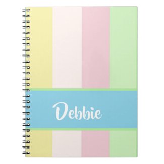 Colorful pastel palette stripes