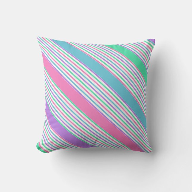 Colorful Pastel Pillow (Front)
