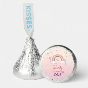 Colorful Pastel Rainbow Girl Birthday Hershey®'s Kisses®