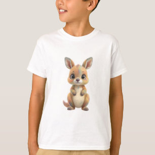 Colorful Pastel Rainbow Kangaroo Joey Kids T-Shirt