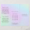 Colorful Pastel Salon Holographic Trifold Brochure