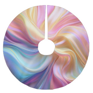Colorful Pastel Silk Brushed Polyester Tree Skirt