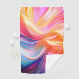Colorful Pastel Silk Golf Towel