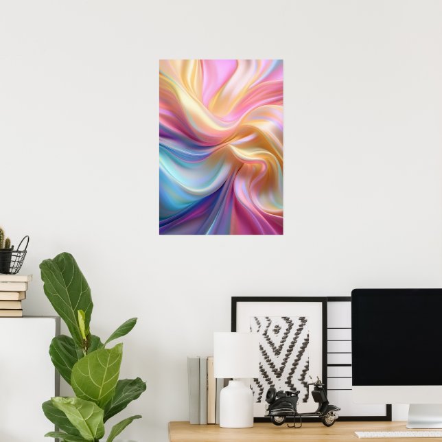 Colorful Pastel Silk Poster (Home Office)