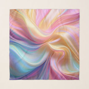 Colorful Pastel Silk Scarf