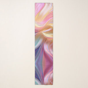 Colorful Pastel Silk Scarf