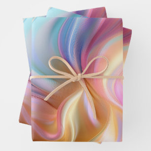 Colorful Pastel Silk Wrapping Paper Sheets