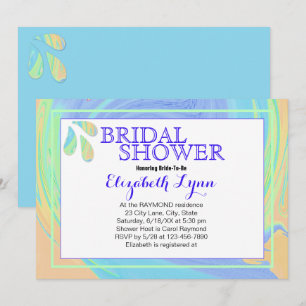 Colorful Pastel Splash Paint Swirl Template