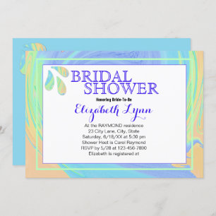 Colorful Pastel Splash Paint Swirl Template