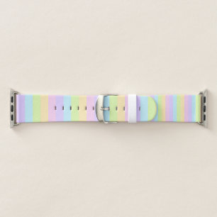 Colorful Pastel Striped Apple Watch Band