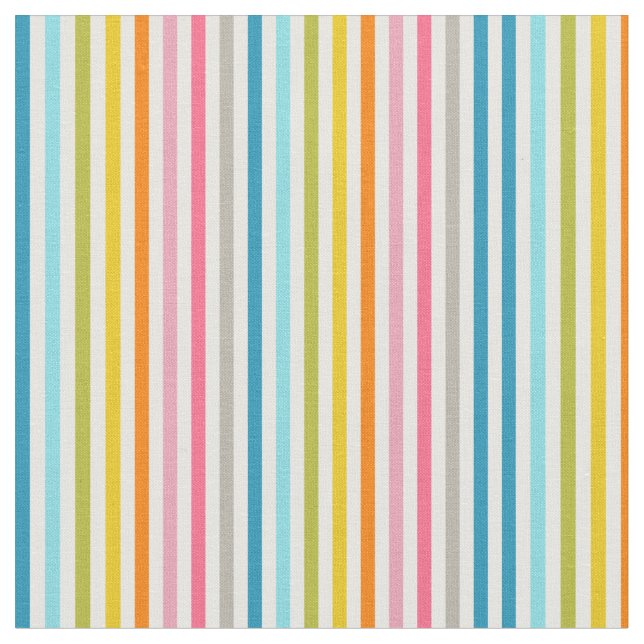 Colorful Pastel Stripes Fabric (Close Up)
