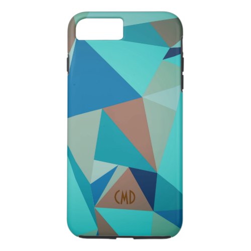 Colorful Pastel Tones Abstract Geometric Pattern iPhone 8 Plus7 Plus Case