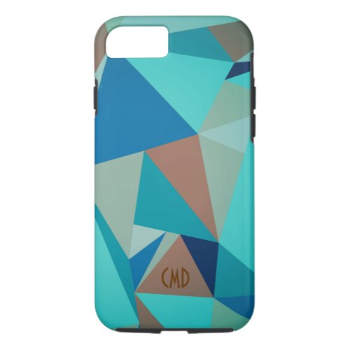 Colorful Pastel Tones Abstract Geometric Pattern iPhone 87 Case